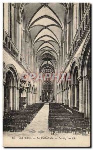 Bayeux - The Cathedral - The Nave - Old Postcard