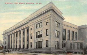 Wheeling West Virginia c1910 Postcard Wheeling High School