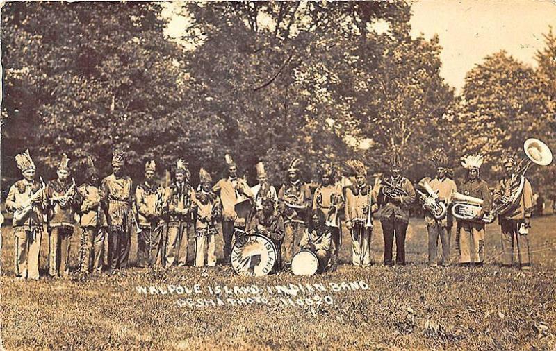 Walpole Island Canada Native Indian Band Pesha Photo RPPC Postcard