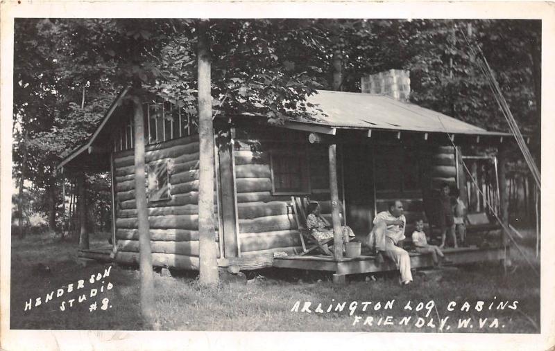 A71 Friendly West Virginia Wv Real Photo Rppc Postcard Arlington