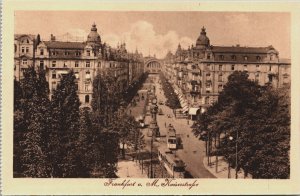 Germany Frankfurt am Main Kaiserstrasse Vintage Postcard C205