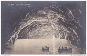 Canoeing in La Grotta Azzurra, Capri, Campania, Italy 1920-30s
