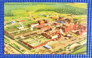 Vintage Aerial View of Dupont's Orlon Plant Camden SC Postcard