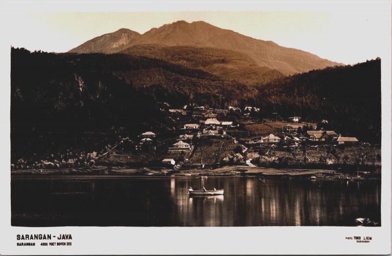 Indonesia Sarangan Java Vintage RPPC C077