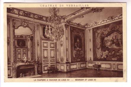 Interior Bedroom Louis XV, Versailles Paris France