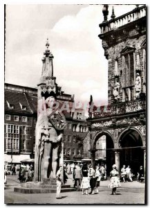 Modern Postcard Bremen Der Roland