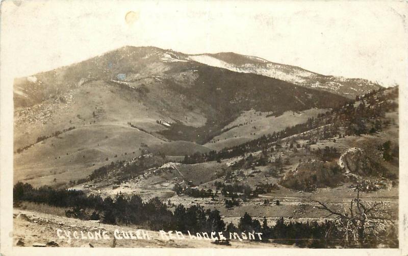 c1915 RPPC Postcard; Cyclone Gulch, Red Lodge MT Carbon County Posted