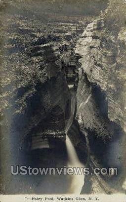 Fairy Pool, real photo - Watkins Glen, New York