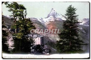 Old Postcard Hotel Riffelalp and Matterhorn