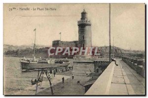 Postcard Old Marseille Le Phare Ste Marie