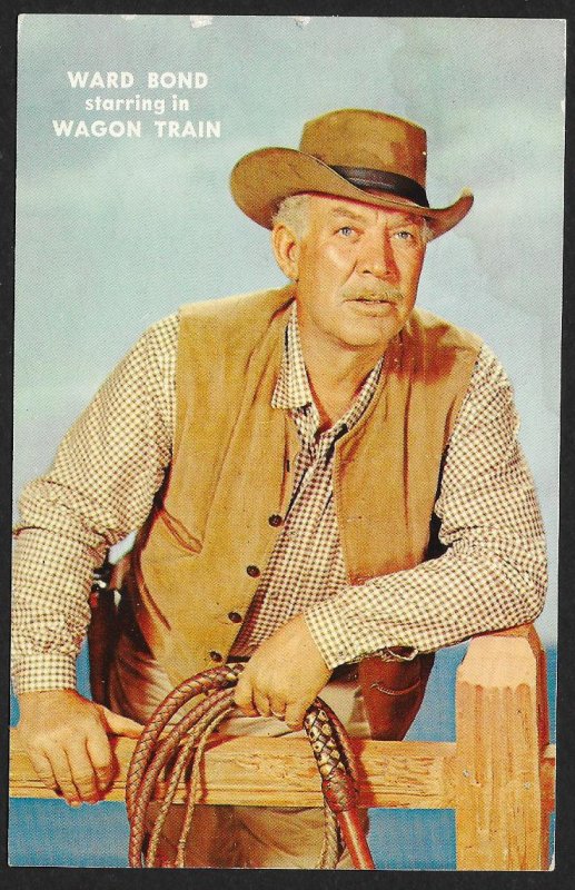 Ward Bond Starred in Wagon Train Unused c1950s