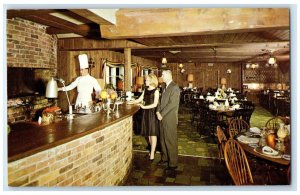 c1960 Vincent's Steak House Inc. West Springfield Massachusetts Vintage Postcard