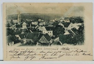 Germany Gruss aus Buckow Märkischen Schweiz Town View c1899 Postcard L1