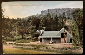 Vintage Postcard 1907-1915 Uncanoonuc Incline Railway Station, Goffstown, NH