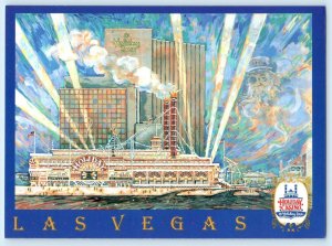 LAS VEGAS, NV ~ Artist View HOLIDAY CASINO Renovated ca 1990 - 5x7 Postcard