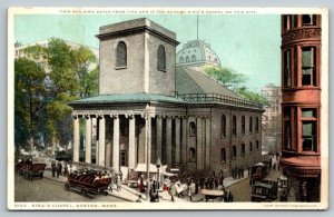 King's Chapel  Boston  Massachusetts   Postcard