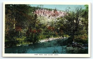 1920s NEW HAVEN CONNECTICUT CT WEST ROCK POSTCARD P1883