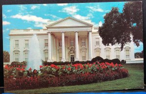 White House Washington DC 1965 Vintage Postcard