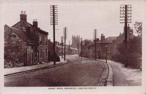 Derby Road Swanwick Looking South Old Real Photo Postcard