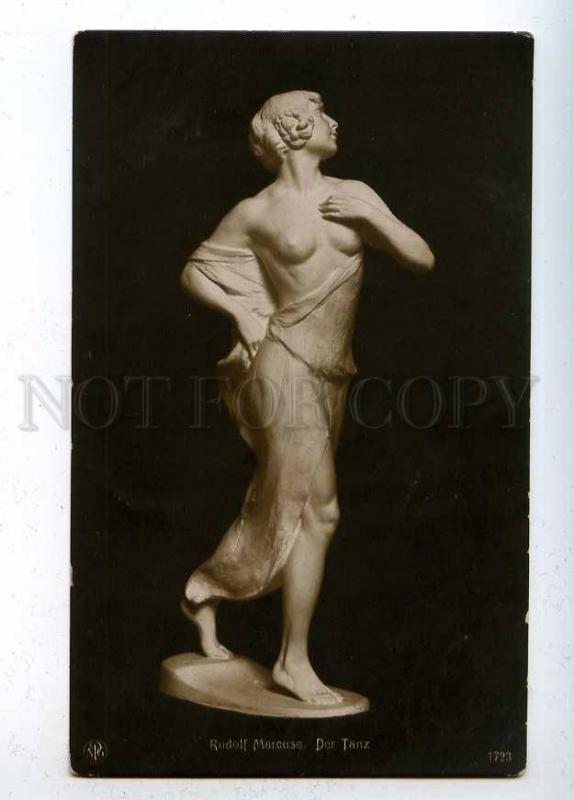 202578 NUDE Female DANCER by Rudolf MARCUSE old ART NOUVEAU