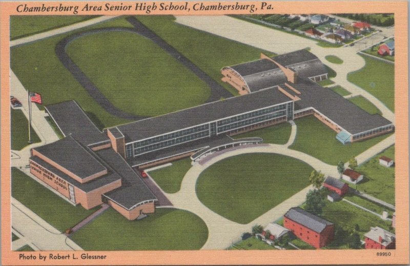 Postcard Chambersburg Area Senior High School Chambersburg PA