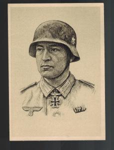 Mint Germany Artist Postcard wehrmacht Knights Cross Gustav Krutemeier