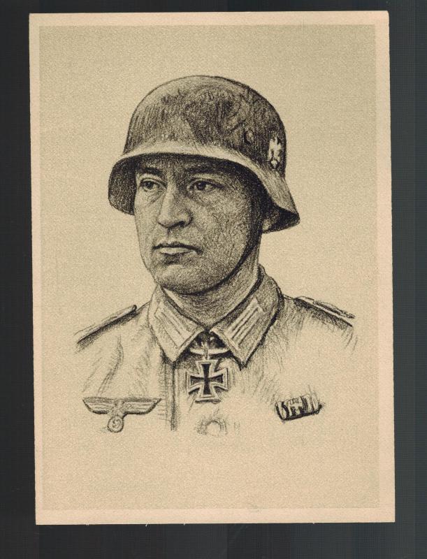 Mint Germany Artist Postcard wehrmacht Knights Cross Gustav Krutemeier