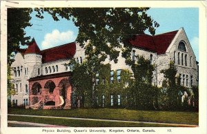 Physics Building Queen's University Kingston Canada Postcard Standard View Card 