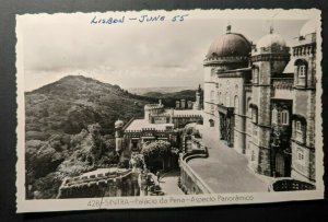 Vintage Lisbon Portugal Pena Palace Sintra Real Picture Postcard