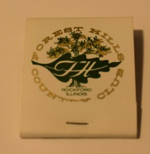 Forest Hills Country Club Rockford Illinois 20 Strike Matchbook