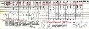 Royal Kaanapali Golf Club Hawaii - Double postcard and Golf Scorecard