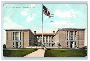 C. 1900-07 West High School Rochester N.Y. Postcard F135E