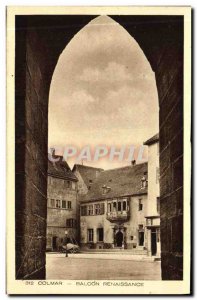 Old Postcard Colmar balcony Renaissance