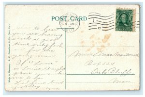 1907 Lafayette's House Pawtucket Rhode Island RI Posted Antique Postcard 