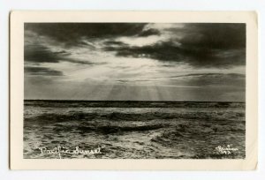 Pacific Sunset Real Photo RPPC Postcard