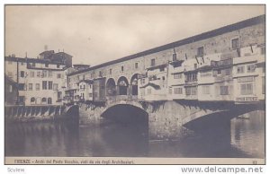 RP, Archi Del Ponte Vecchio, Visti Da Via Degli Archibusieri, Firenze (Tuscan...