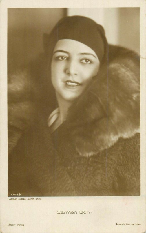 Actress Carmen Boni postcard