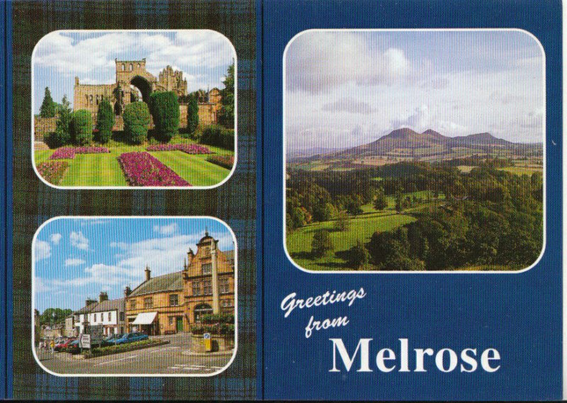 Scotland Postcard - Greetings from Melrose - Roxburghshire - Ref TZ8355