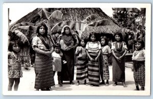 San Blas Islands Panama Postcard Guna Tribe c1940's Unposted Vintage RPPC Photo