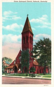 Vintage Postcard 1920's Grace Episcopal Church Paducah Kentucky KY Religious