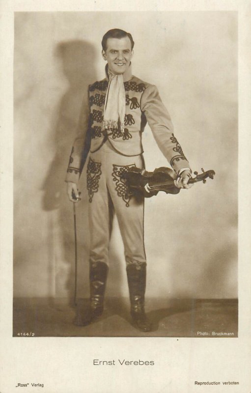 Movie film cinema star actor Ernst Verebes costume violin