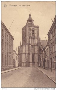 POPERINGHE, West Flanders, Belgium, 1900-1910's; Sint Bertlinus Kerk