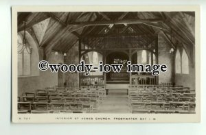 h1125 - Interior of St Agnes Church , Freshwater Bay , Isle of Wight - postcard