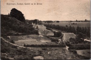 Netherlands Wageningen Zandgat Gezicht op de Betuwe Vintage Postcard C048