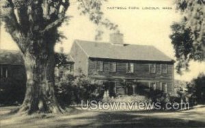Hartwell Farm - Lincoln, Massachusetts MA Postcard