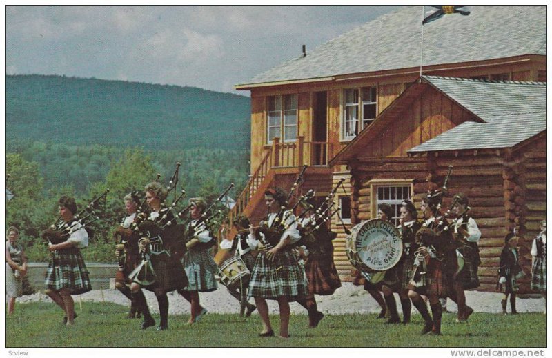 St Ann Gaelic College Girl's Pipe Band , St Ann's , C.B. , Nova Scotia , Cana...