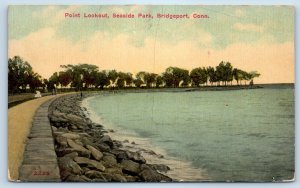 1910 Bridgeport Connecticut CT Postcard Point Lookout Seaside Park Scenic View