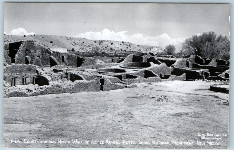 x2 LOT c1940s San Juan Co, NM Aztec Ruins National Monument RPPC Real Photo A175