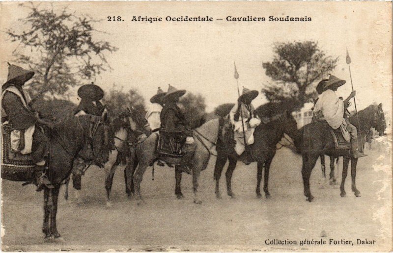 PC CAVALIERS SOUDANAIS ETHNIC TYPES SUDAN (a30633)