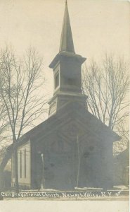 Congregational Church Newark Valley New York C-1905 RPPC Photo Postcard 9681